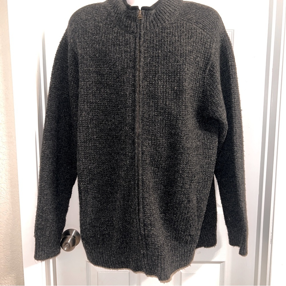 Pendleton Washable Shetland Wool Full Zip Up Sweater Cardigan Men’s Sz. XL